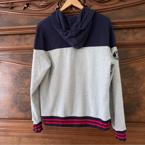 Polo Ralph Lauren Big Pony Navy & Grey Full Zip Hoodie Sweatshirt XL/TG 18-20 - Picture 5 of 15